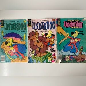 Vintage Underdog Comics: 1976, 1977, 1979 - Gold Key
